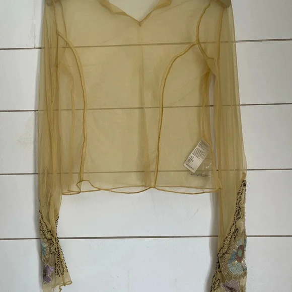 NWOT Free People Bali Posie Mesh Bead Embellished
Cami Top - Picture 10 of 13